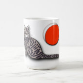 Kat ontmoet de volle maan koffiemok (Center)