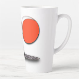 Kat ontmoet de volle maan latte mok