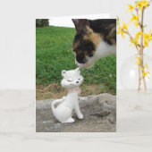 Kat, ontmoeten Kat Kaart (Gele Bloem)