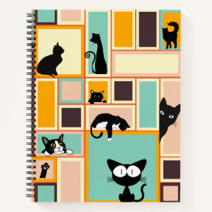 Kat ontwerp notitieboek