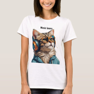 Kat ontwerp t-shirt