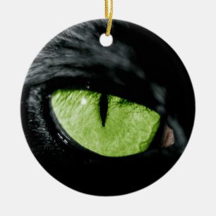 Kat oog keramisch ornament