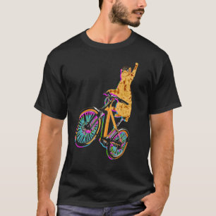 Kat op BMX-fiets Kitten Fiets Wielrennen Bicycle T-shirt