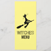 Kat op broomstokpartij menu (Voorkant)