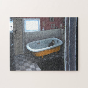 Kat op buispuzzel legpuzzel