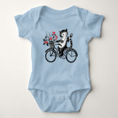 Kat op de fiets Romper (Voorkant)