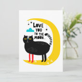 Kat op de maan (Staand voorkant)