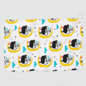 Kat op de maan golfhanddoek (Horizontaal)