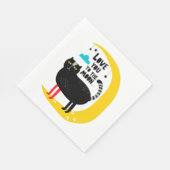 Kat op de maan servet (Hoek)