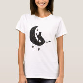Kat op de Moon Celestial T-shirt (Voorkant)