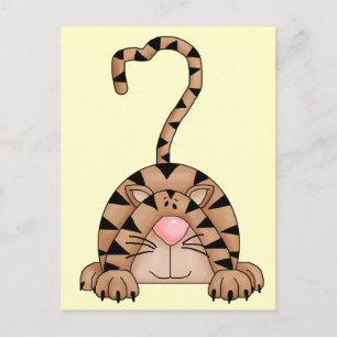Kat op de prooi briefkaart
