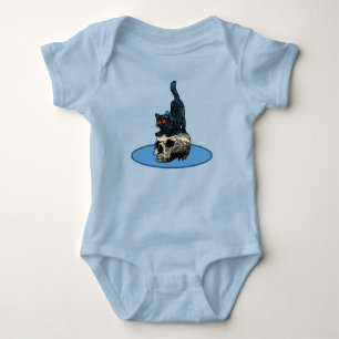 Kat op de Schedel Schattige Baby Jongen Meisje Hal Romper