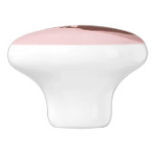 Kat op de telefoon keramische knop (Zijkant)