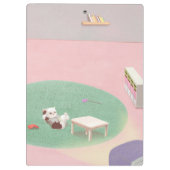 Kat op de telefoon klembord (Achterkant)