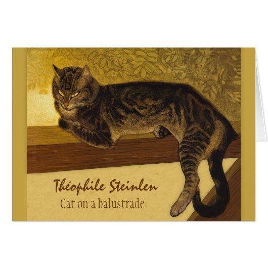 Kat op een balustrade CC0575 Théophile Steinlen (Voorkant Horizontaal)