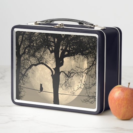 Kat op een draad Volle Maan (In situ)