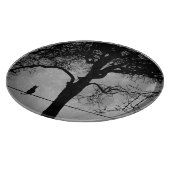 Kat op een draad Volle Maan Snijplank (Hoek)