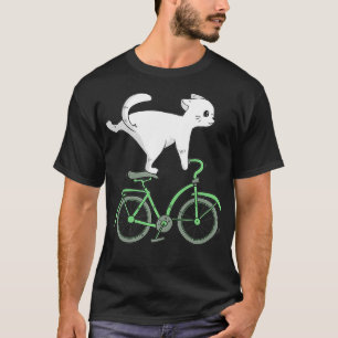 Kat op een fietsenrijplaat van de keuken van de ke t-shirt