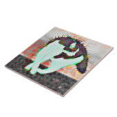 Kat op een hotline dakje tegeltje (Zijkant)