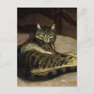 "Kat op een stoel" van Theophile Steinlen Briefkaart