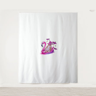 Kat op een zwembad Grappige Spooky Zomer Tussen Ha Wandkleed