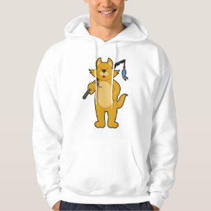 Kat op Gevist met Geviste staaf en vis Hoodie