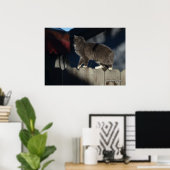 Kat op hek (21) Poster (Thuiskantoor)