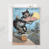 kat op het dak van het Briefkaart (Voorkant / Achterkant)