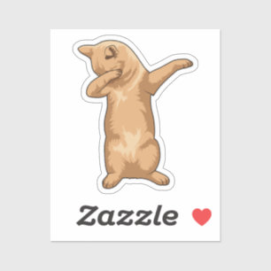 Kat op Hip Hop Dance Dab Sticker