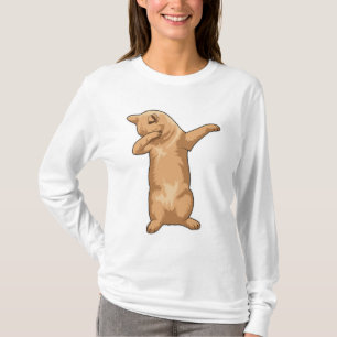 Kat op Hip Hop Dance Dab T-shirt