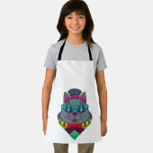 Kat op kaasschaap met schaafkop schort (Insitu)