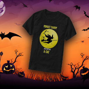 Kat op kamer met kat t-shirt