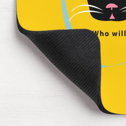 kat op katnip-talk grappige kleuren aanpassen muismat (Hoek)