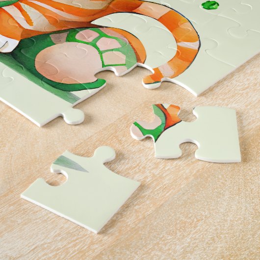 Kat op St Patricks Day Cat Legpuzzel (Zijkant)