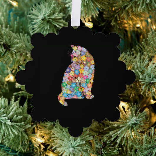 Kat Ornament Kaart (Insitu (Drie))