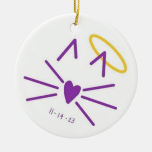 Kat ornament ter nagedachtenis van JDW