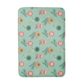 Kat Ornamenten op boompatroon Badmat (Voorkant Verticaal)