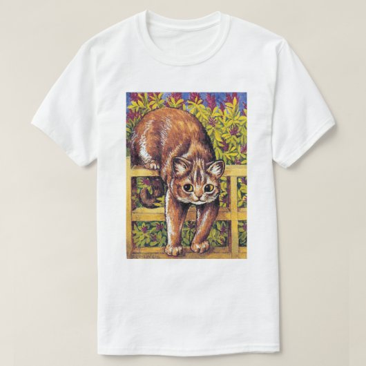 Kat over Fence, Louis Wain T-shirt (Design voorkant)