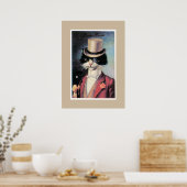 Kat over stad poster (Keuken)