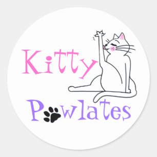 Kat Padaasstickers Ronde Sticker