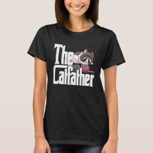 Kat pap de catfather Crazy Cute Cat Father Kat T-shirt