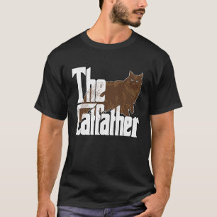 Kat pap de Catfather Maine Coon Cat Father Kat T-shirt