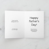 Kat pap Gat Fathers Dag Aangepaste Fototekst Kaart (Binnen)