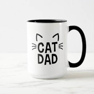 Kat pap met oorlogen en whiskers mok