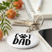 Kat Pap Sleutelhanger (Zijkant)