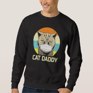 Kat papa Face Mask Fathers Day Quarantine Cat Dad Trui