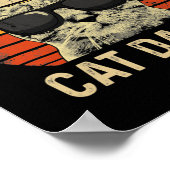  kat papa Funny Cat Lover Cat Dad Fathers Poster (Hoek)