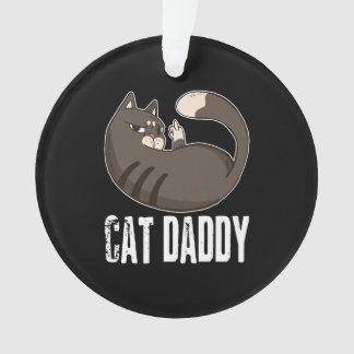 Kat papa | Funny Cat Lover for Fathers Day Ornament