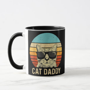kat papa Funny Cat Lover Gift Cat Dad Mok