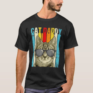 Kat papa kattenkat met zonnebril t-shirt